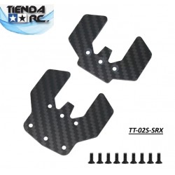 Carbon fiber Under plate for Tamiya TT02S (Downstop)