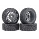 Mini Rally Tires Grey (12mm Hex)