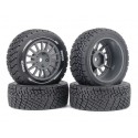 Mini Rally Tires Grey (12mm Hex)