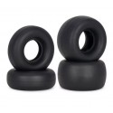 4 Rubber Tires with Sponge Inserts for Tamiya Frog Sand Scorcher Grasshopper Hornet 