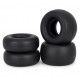 4 Rubber Tires with Sponge Inserts for Tamiya Frog Sand Scorcher Grasshopper Hornet 
