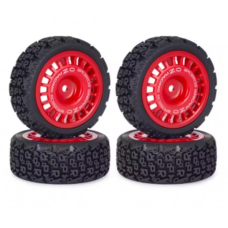 Austar R-Pattern Soft+Rally Dish Wheels Red