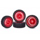 Austar R-Pattern Soft+Rally Dish Wheels Red