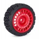 Austar R-Pattern Soft+Rally Dish Wheels Red