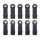 Nylon Arm Joints M3 25mm, Upward Curved with Ball Ends 5.8 x 3 x 7 mm (10)