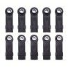 Nylon Arm Joints M3 25mm, Upward Curved with Ball Ends 5.8 x 3 x 7 mm (10)