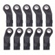 Nylon Arm Joints M3 25mm, Side Curved with Ball Ends 5.8 x 3 x 7 mm (10)