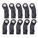 Nylon Arm Joints M3 25mm, Side Curved with Ball Ends 5.8 x 3 x 7 mm (10)