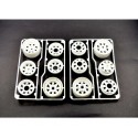 tamiya F/R Wheel Set (4) Ford Ranger 58759