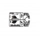 Tamiya J Parts Wing mount/Fit. parts NISSAN R91