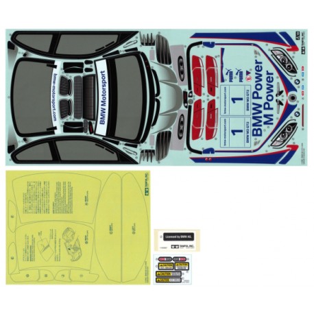 Tamiya Sticker Bag BMW M3 GT2
