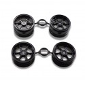 Tamiya Egress Wheel Bag Black (2+2) 12mm