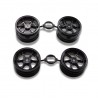 Tamiya Egress Wheel Bag Black (2+2) 12mm
