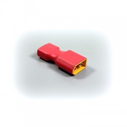 ADAPTADOR CONECTOR XT60 MACHO A T-PLUG HEMBRA
