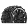Louise RC - ST-JUMBO - 1-10 Stadium Truck Tire Set - Mounted - Sport - Black 2.8 Wheels - 1/2-Offset - Hex 12mm - L-T321