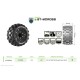 Louise RC - ST-MCROSS - 1-10 Stadium Truck Tire Set - Mounted - Sport - Black Wheels - Removable HEX 12 Narrow 12 Wide