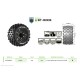 Louise RC - ST-ROCK - 1-10 Stadium Truck Tire Set - Mounted - Sport - Black Wheels - Removable HEX 12 Narrow 12 Wide 1