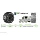 Louise RC - ST-PIONEER - 1-10 Stadium Truck Tire Set - Mounted - Sport - Black Wheels - Removable HEX 12 Narrow 12 Wide