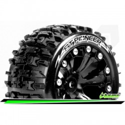 Louise Rc ST-PIONEER - 1-10 Stadium Truck Tire Set - Mounted - Soft -