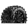 Louise RC - MT-UPHILL - 1-10 Monster Truck Tire Set - Mounted - Sport - Black 2.8 Wheels - Hex 14mm - L-T3204SBM
