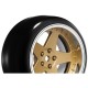 Louise RC - 1-10 Drift Tire Set - Mounted - 5-Spoke Wheels Bronze - Removable 2 4 6 8mm Offset - Hex 12mm