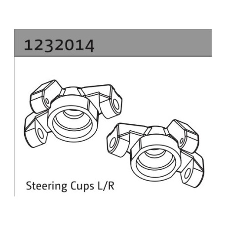 Absima Steering Cups L-R