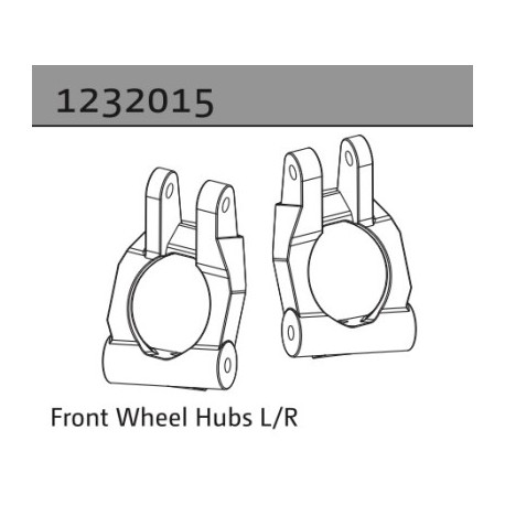 Absima Front Wheel Hubs L-R