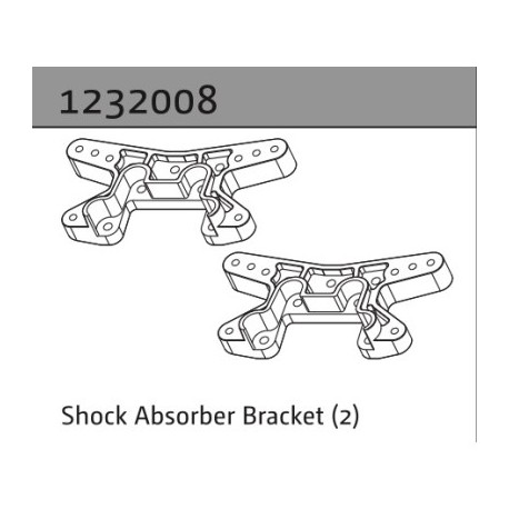 Absima Shock Absorber Bracket (2)