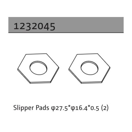 Absima Slipper Pads 27.5*16.4*0.5