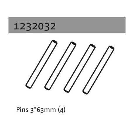 Absima Pins 3*63mm (4)