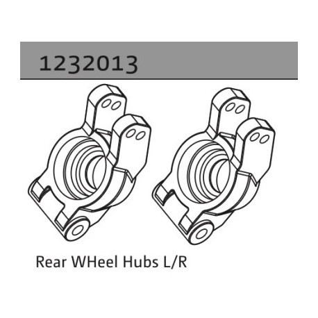 Absima Rear Wheel Hubs L-R