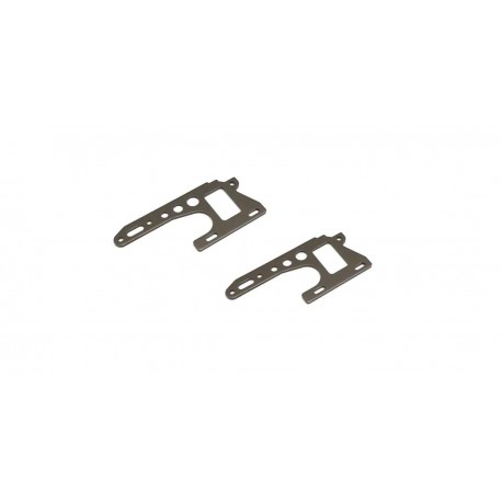 Front side plate set Kyosho Optima Pro (2) Gun Metal
