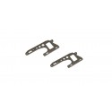 Front side plate set Kyosho Optima Pro (2) Gun Metal