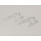 Front side plate set Kyosho Optima (2) Silver