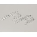 Front side plate set Kyosho Optima (2) Silver