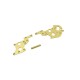 Rear side plate set Kyosho Turbo Optima (2) Gold