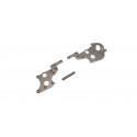 Rear side plate set Kyosho Optima Pro (2) Gun Metal