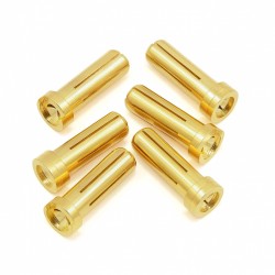 XTR CONECTOR MACHO ORO 5MM   ULTRA LOW  RESISTANCE (6PCS)