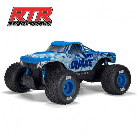ARRMA 1/8 QUAKE 4S DSC 4X4 RTR Brushless Monster Truck White/Blue