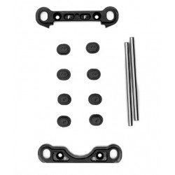 Complete kit of reinforced aluminum front wheel spacers. OAS (made in France)