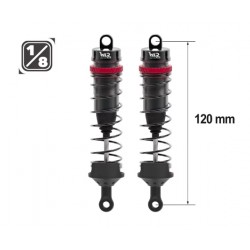 Hobbytech 1/8 Scale 16mm Big Bore Shocks (120mm) + 3-Spring Kit (Hard/Medium/Soft)