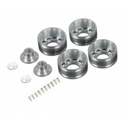 Carson 1:14 Alum. Rear wheel long hole (2) hex