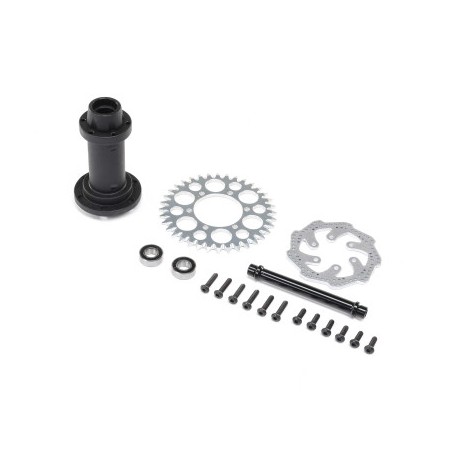 Losi Complete Rear Hub Assembly: Promoto-MX