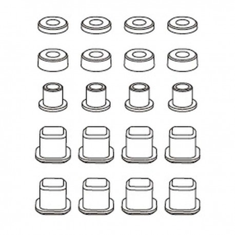 MJX Control arm bracket inserts