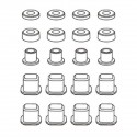 MJX Control arm bracket inserts