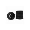 MJX Wheel Asembly Black (4pcs)