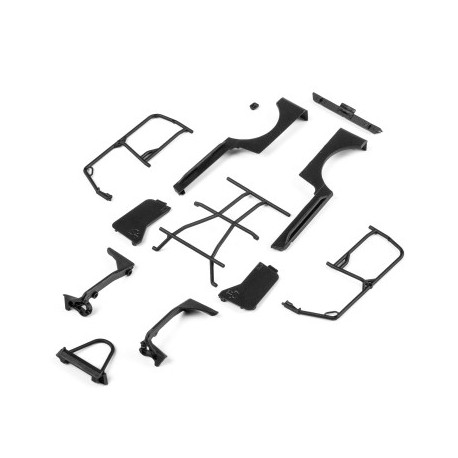 Axial Genright Fenders & Cage Doors Bumpers: SCX30 CJ-7