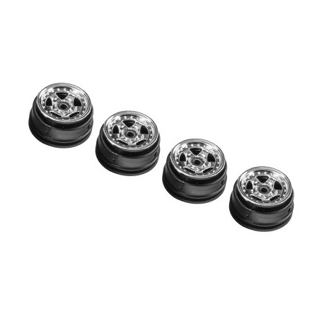 Pro-Line Racing 1-30 American Racing AR23 Front-Rear Wheels Chrome (4): SCX30