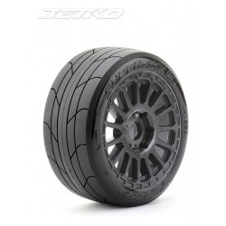 Jetko EX Super Sonic 1:8 Slicks Belted Tyre Black Wheels 17mm Hex (2)