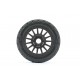 Jetko EX Tomahawk 1:8 Rallye Belted Tyre Black Wheels 17mm Hex (2)